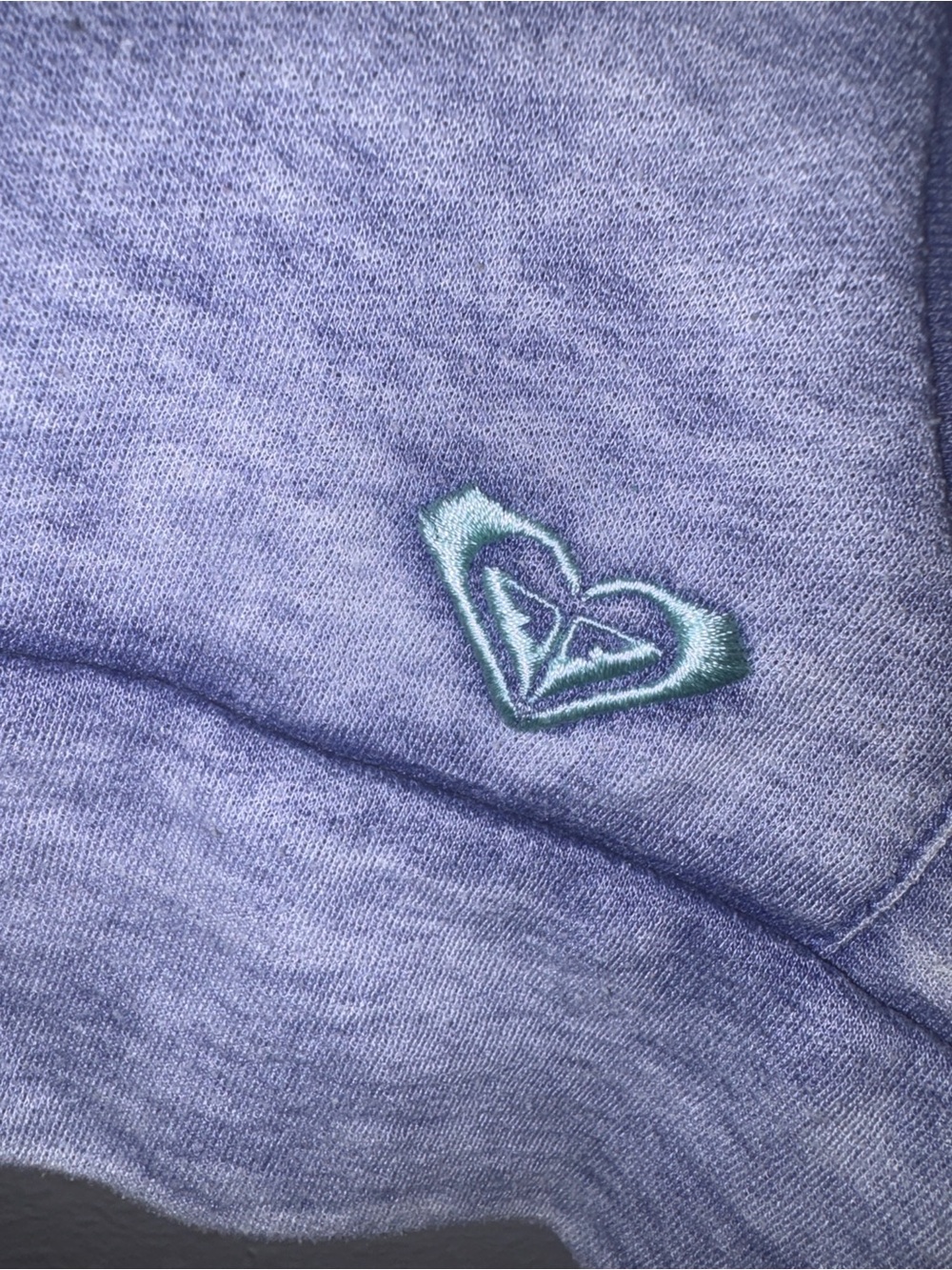 Y2K Roxy Women's Washed Heather Pullover Hoodie - Blue - Picture 3 of 7